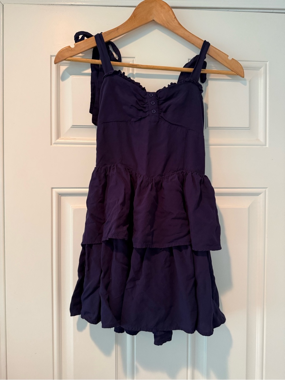 Girls' Navy Tiered Sundress